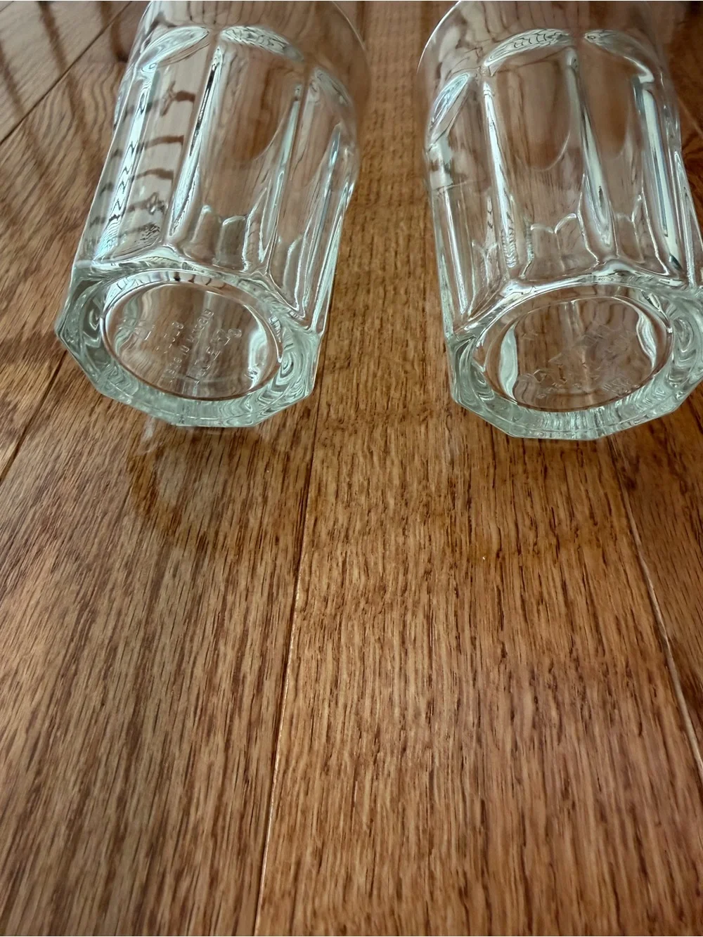 New 2 of clear vintage tumbler glasses from IKEA, made in Russia.